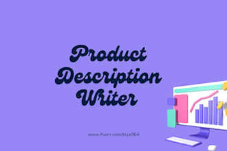 be your SEO product description writer