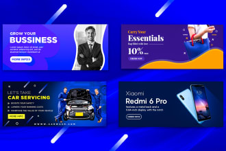design web banner, facebook cover,fb banner,shopify banner
