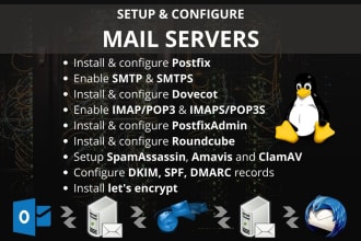setup mail servers with postfix and dovecot