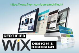 design wix website or redesign a wix website design or wix online store