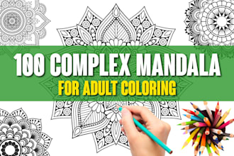 make adult mandala coloring pages for amazon kdp