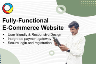 develop a secure and fully functional ecommerce website