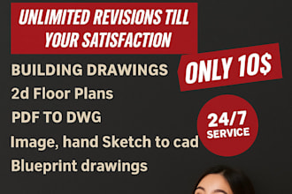 draw anything in autocad sketch, plans, section elevation