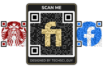 design qr code with logo and call to action text in 2 hrs
