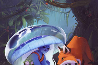 create a beautiful, stylized illustration