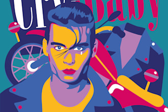 draw a unique poster of your favorite movie