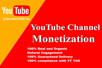 do fast organic youtube promotion for channel monetization