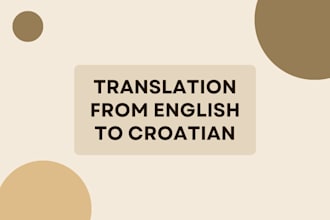 translate your text from english to croatian