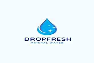 design a professional water drop logo