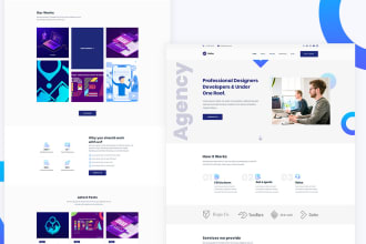 design web template in figma, xd or photoshop