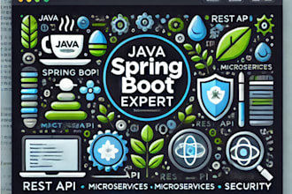develop java spring boot microservices, build rest apis, and solve assignments