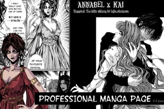 draw manga page, comic page, webtoon, gothic, novel, storyboard, nsfw