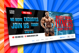 do unique professional facebook cover design in 10 hour