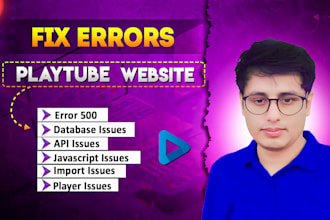 fix playtube website bugs and upload issues