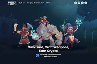 Best Price!  design a crypto website or crypto ico website with adobe xd