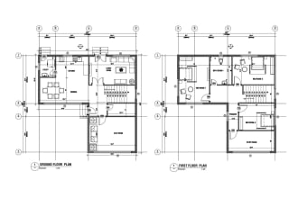 draw architectural floor plan and design house plan in autocad