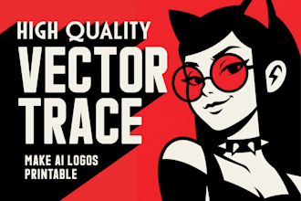 vectorize ai generated logo or image