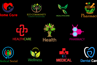 do medical, healthcare, pharmacy, lab, dna,  3d logo in 12 hours
