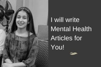 write personal development, mental health and psychology articles