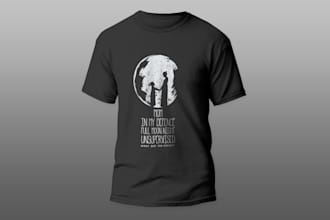 design trendy tshirt artwork for your brand or event