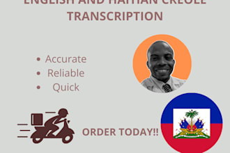 transcribe, subtitle haitian creole, english srt