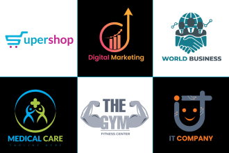 do modern minimalist and corporate logo design