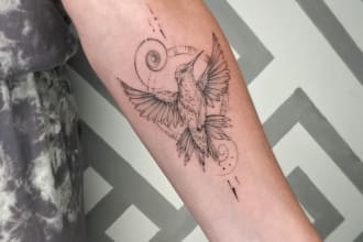 draw custom unique tattoo design for you