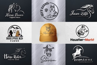 do equestrian equine horse, pet, dog, animal, and streetwear logo