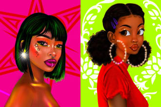 do african american custom illustration for african black people