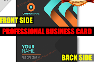 do professional business card within 1hour