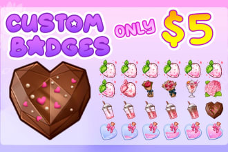 do amazing sub badges for your twitch, discord etc