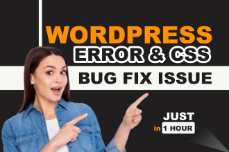 fix wordpress error and CSS bug issue in an hour