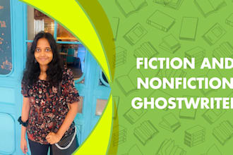 be your fiction or nonfiction ghostwriter