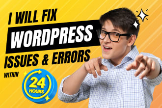 fix wordpress issues and fix wordpress errors in 24 hours
