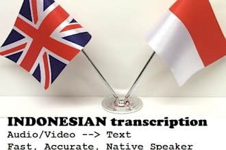 transcribe bahasa indonesia audio or video transcription