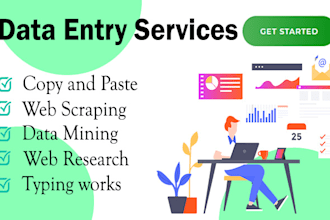 do perfect data entry, copy and paste, web research