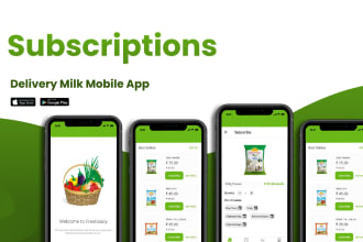 develop ready to launch milk delivery app like bbdaily, country delight