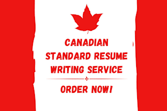 provide canadian standard resume and cover letter writing service