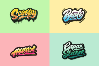 create hand lettering for name, logo, or quote