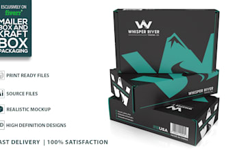 kraft box design, subscription box design, mailer box design