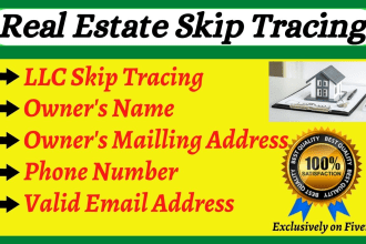 do real estate skip tracing and llc skip tracing