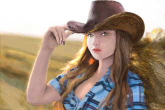 draw a realistic painting for you