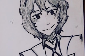traditional art commissions, character art