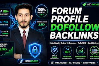 forum profiles dofollow backlinks from high quality forums