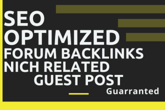 do forum posting manual niche relevant high authority usa do follow backlink