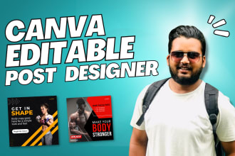create editable canva templates and instagram post design for an attractive feed