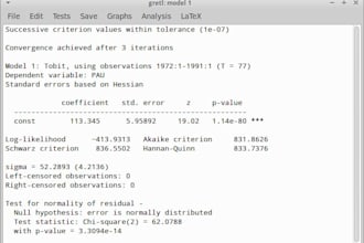 do your time series analysis with gretl