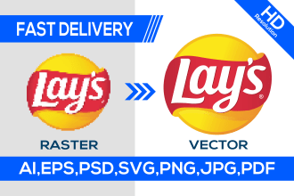 do vector tracing,redesign,retouch logo to ai,eps,svg,png,jpg