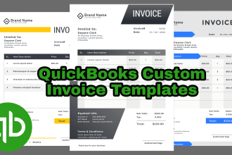 design quickbooks desktop  custom invoice templates