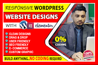 develop clean and modern wordpress website as elementor pro expert